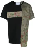 By Walid Patchy two-tone T-shirt - Black