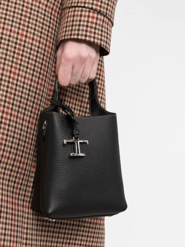 Tod's ロゴプレート ハンドバッグ | ブラック | FARFETCH JP