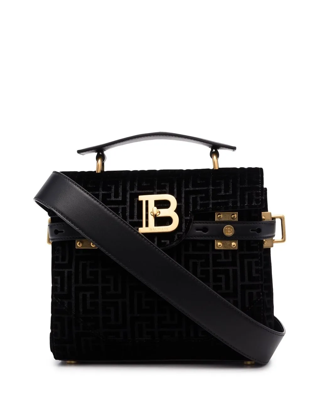 

Balmain tote B-Buzz 23 con monograma - Negro