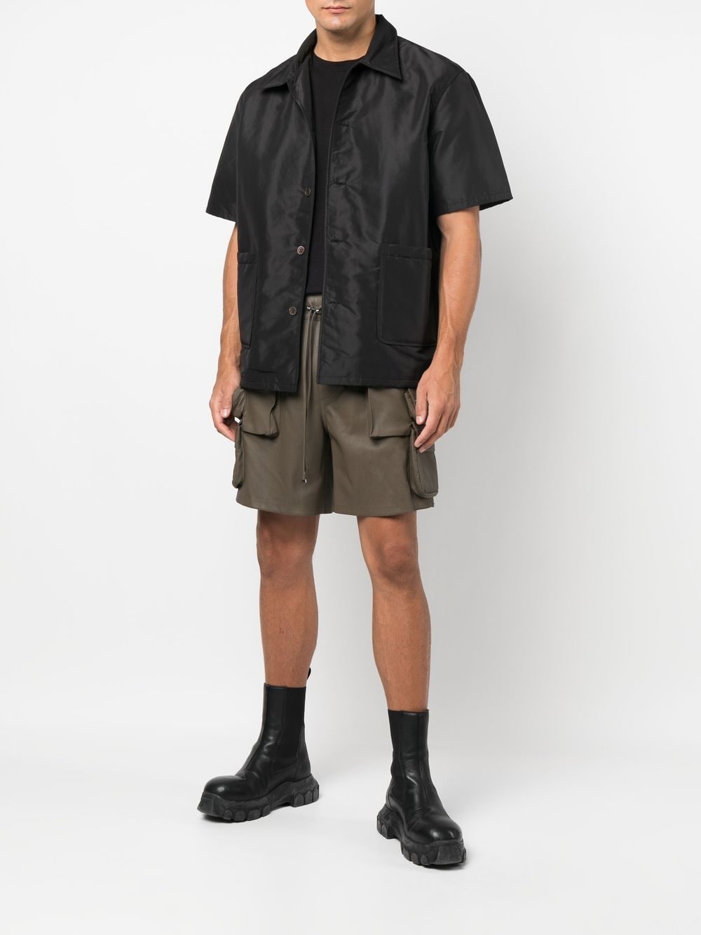 AMIRI multi-pocket Leather Shorts - Farfetch