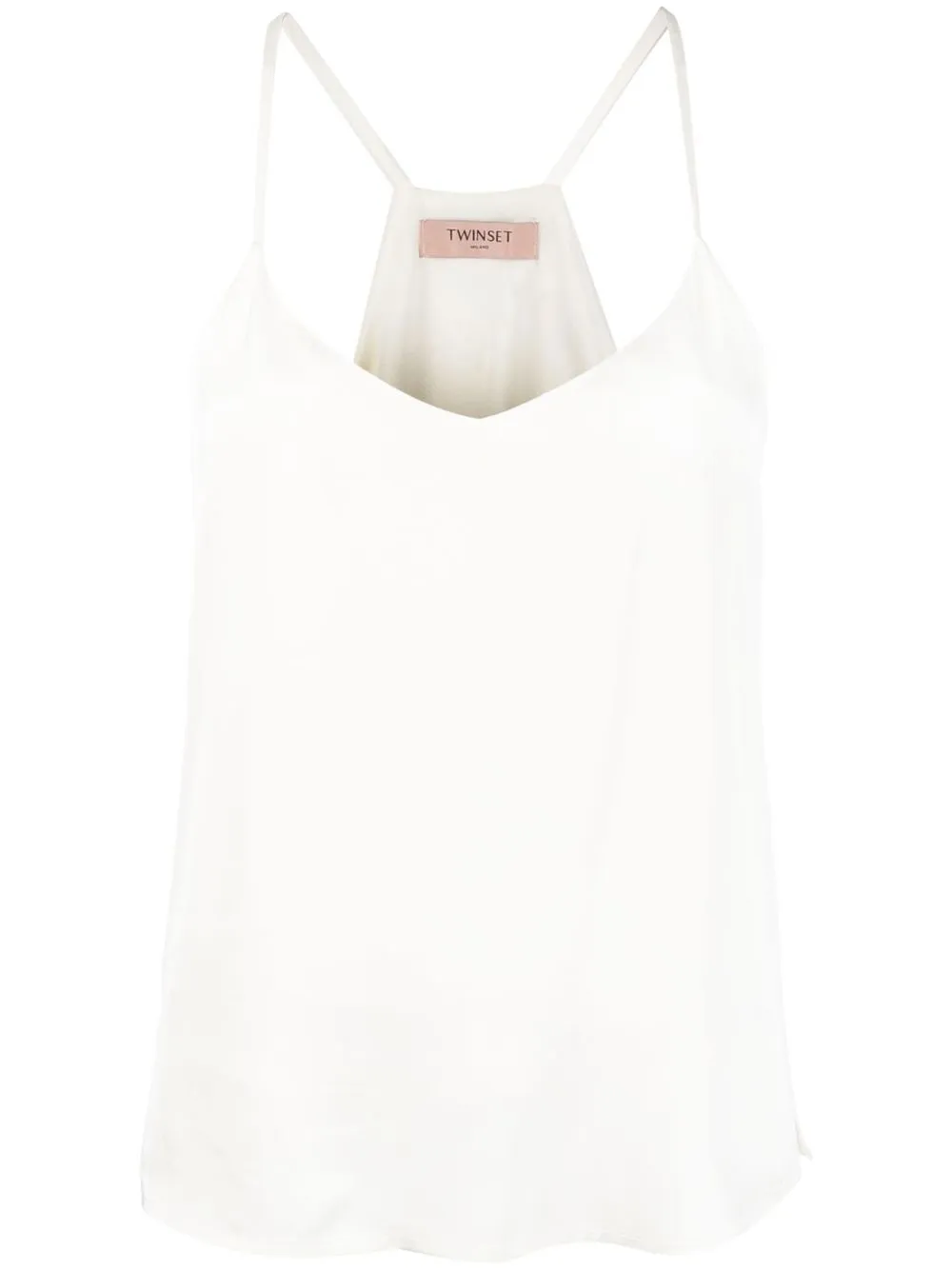 

TWINSET top tipo camisola con cuello en V - Blanco