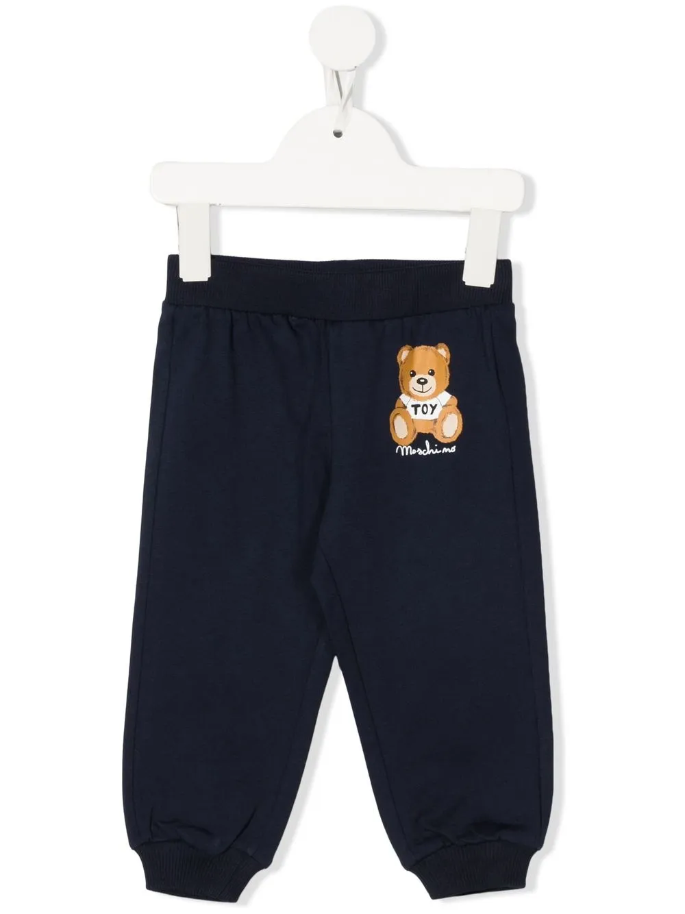 

Moschino Kids pants con logo estampado - Azul