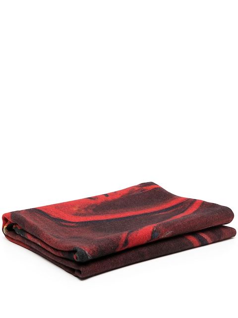 Givenchy graphic-print silk-wool blanket