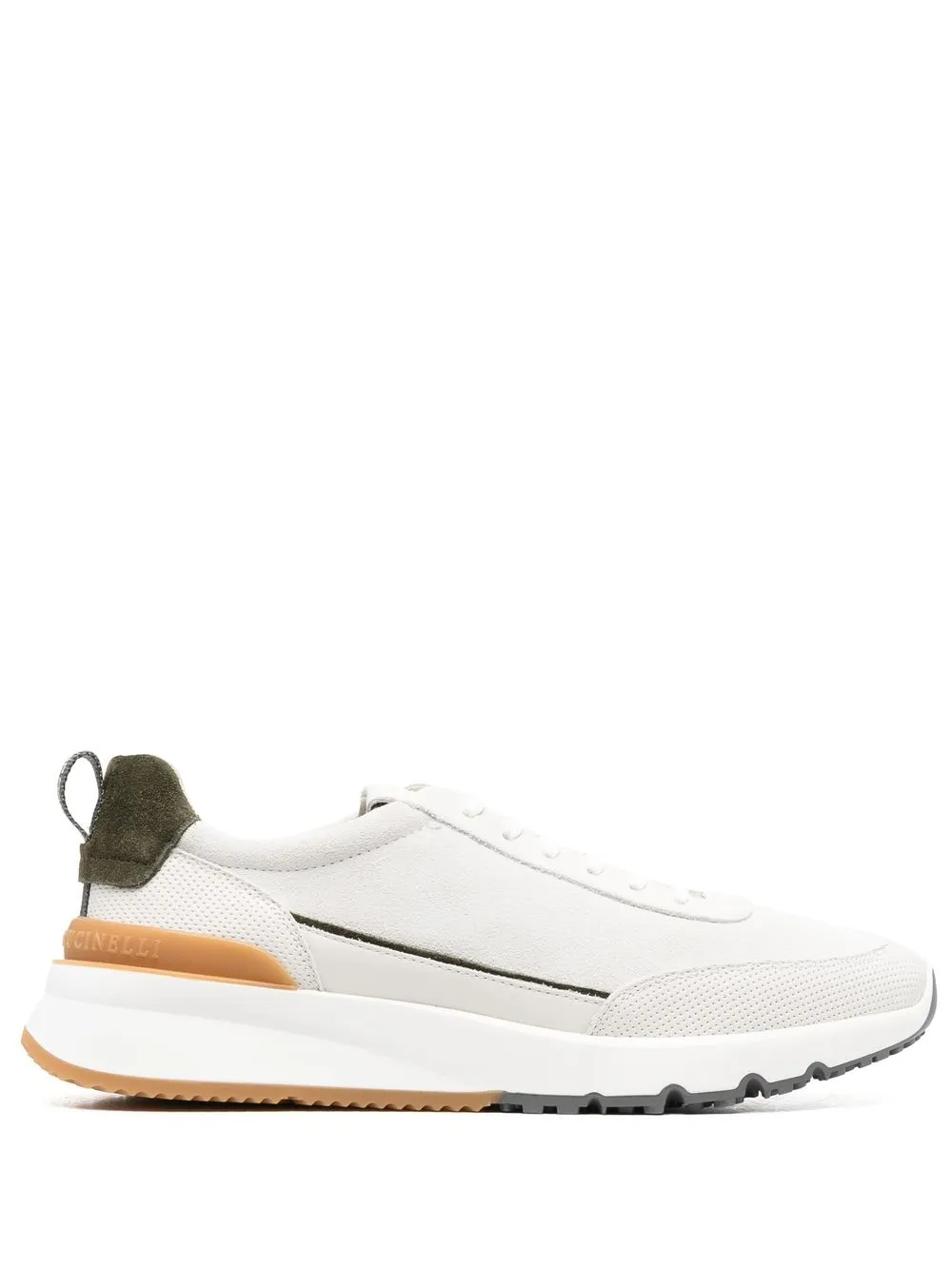 

Brunello Cucinelli tenis bajos con agujetas - Blanco
