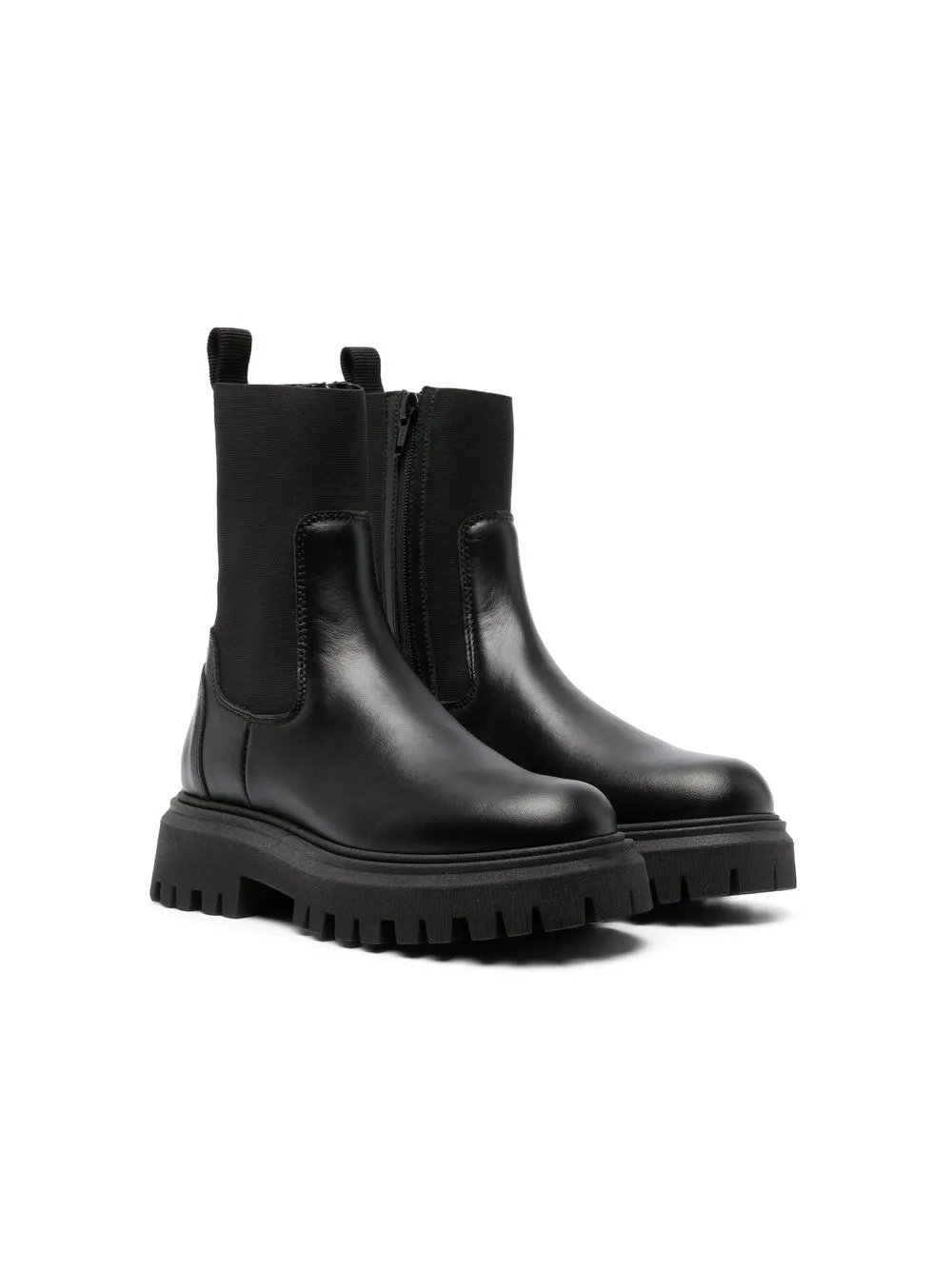 

Moncler Enfant botas chelsea con suela gruesa - Negro