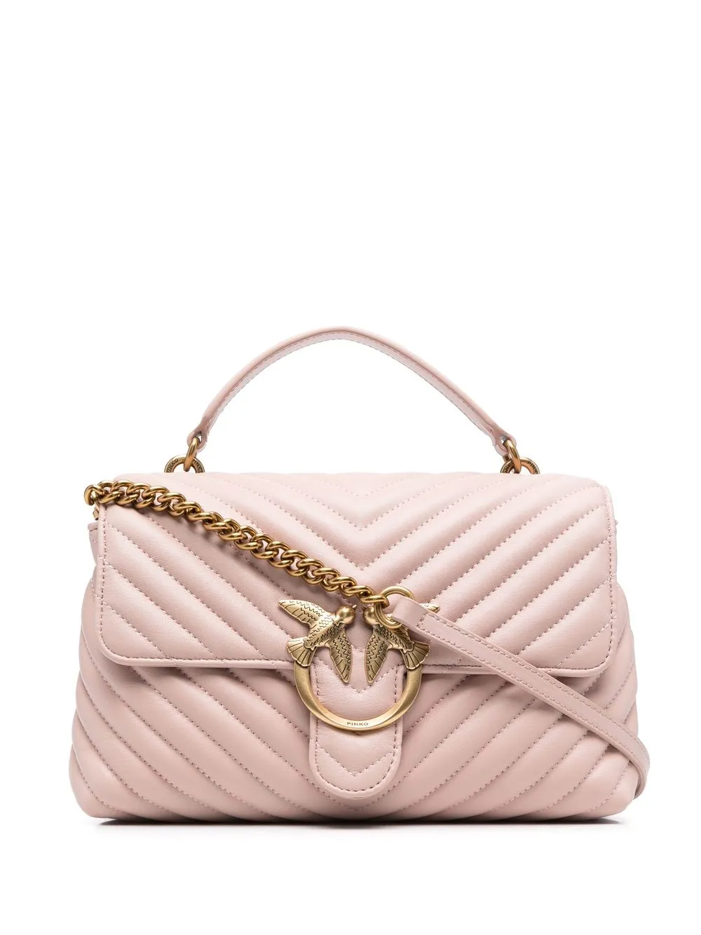 

PINKO Love Birds quilted shoulder bag