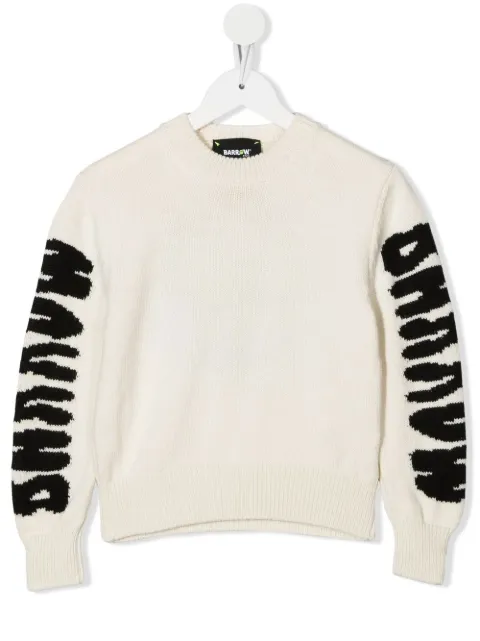 Barrow kids intarsia print jumper