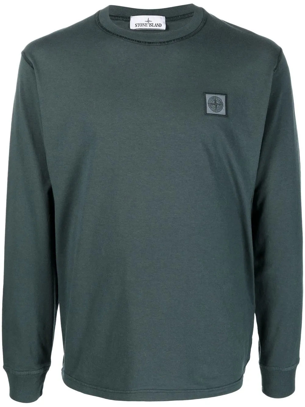 

Stone Island sudadera con parche de Compass - Verde