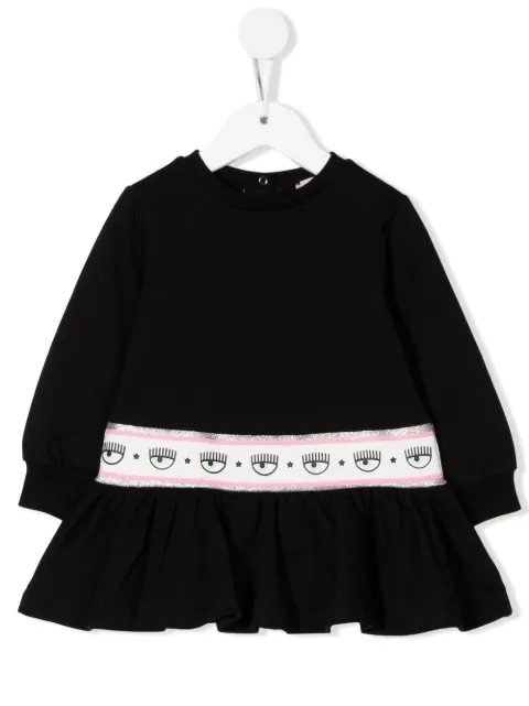 Chiara Ferragni Kids Kleid mit Logo-Print