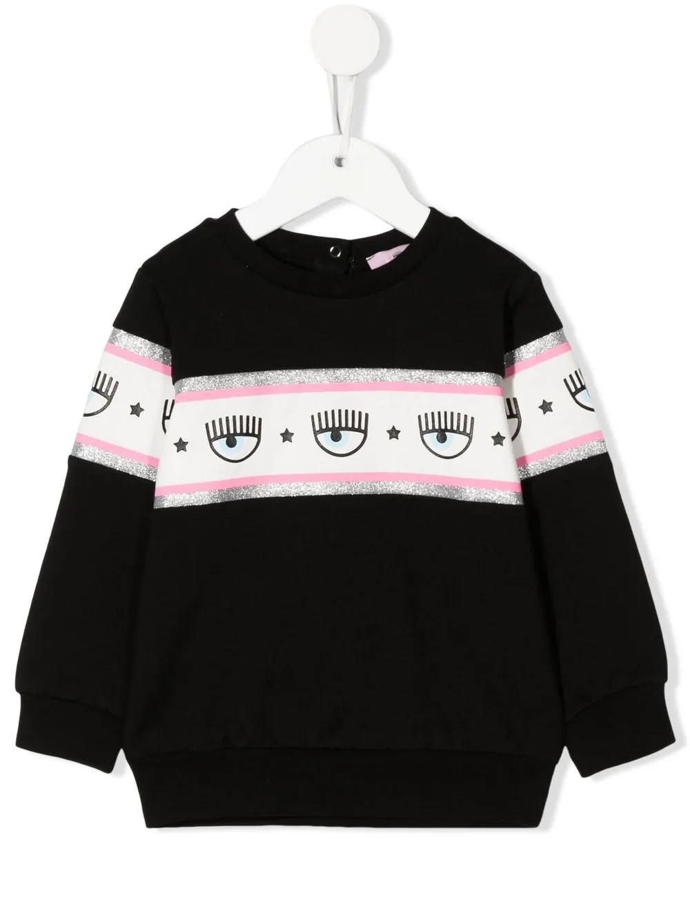 

Chiara Ferragni Kids sudadera con estampado gráfico - Negro