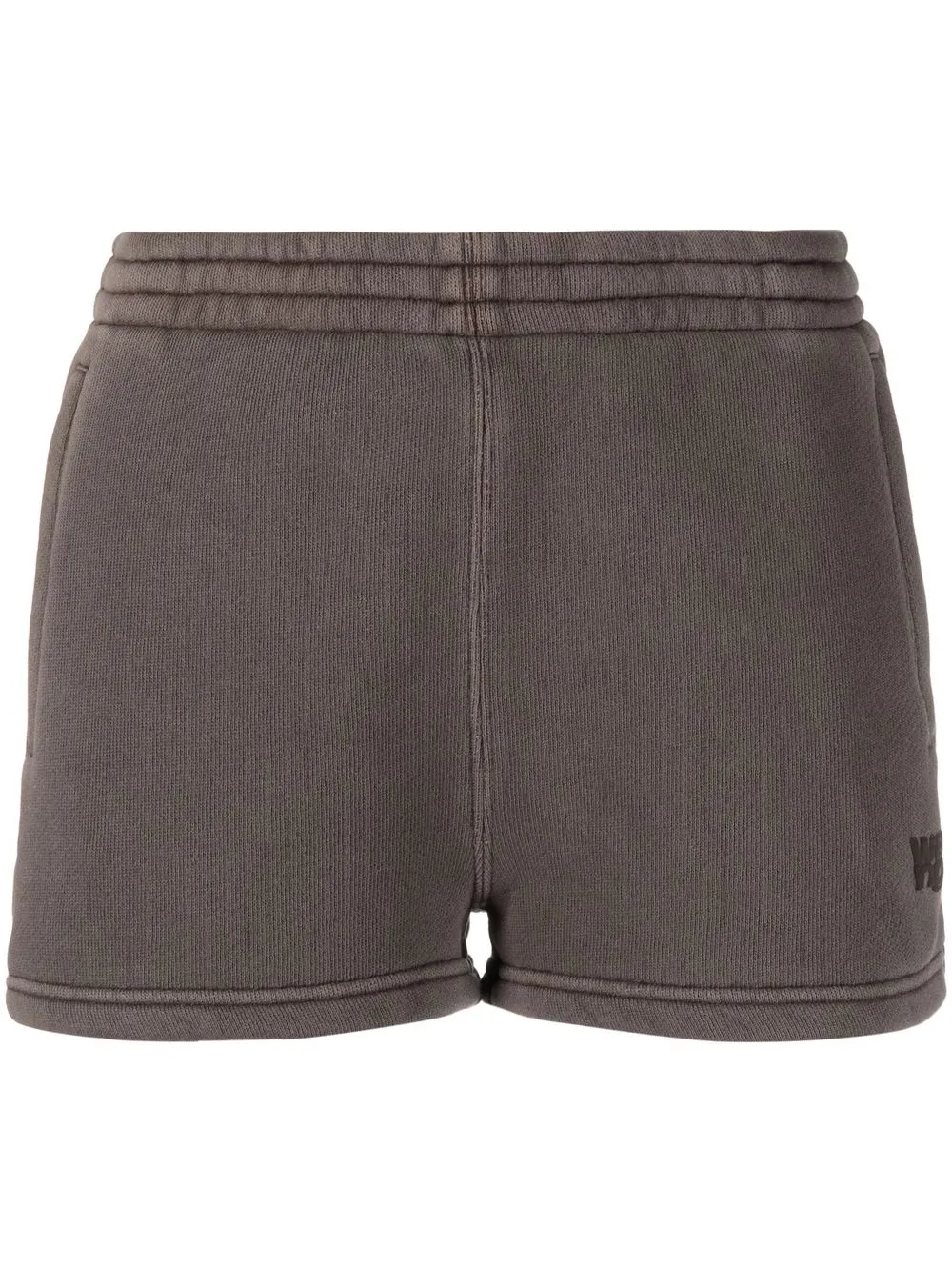 

Alexander Wang shorts con logo bordado - Marrón