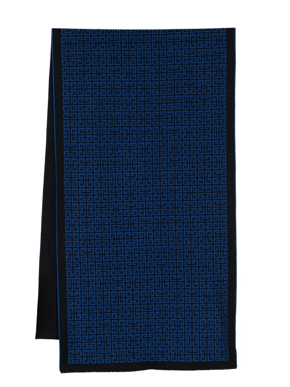 

Givenchy Greco-print wool scarf - Blue