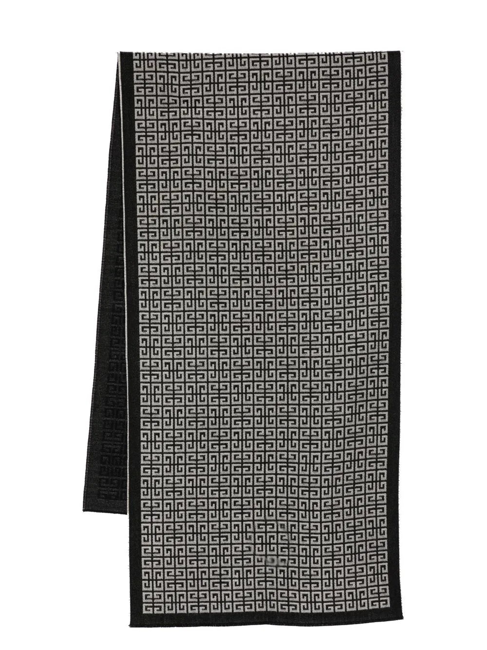 

Givenchy Greco-print wool scarf - Black