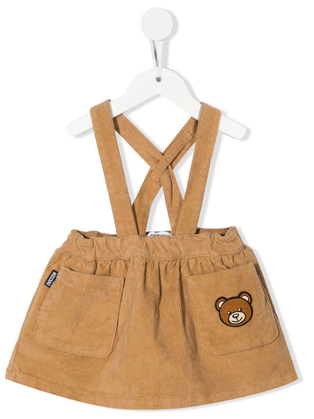 

Moschino Kids Teddy Bear corduroy dungarees - Neutrals