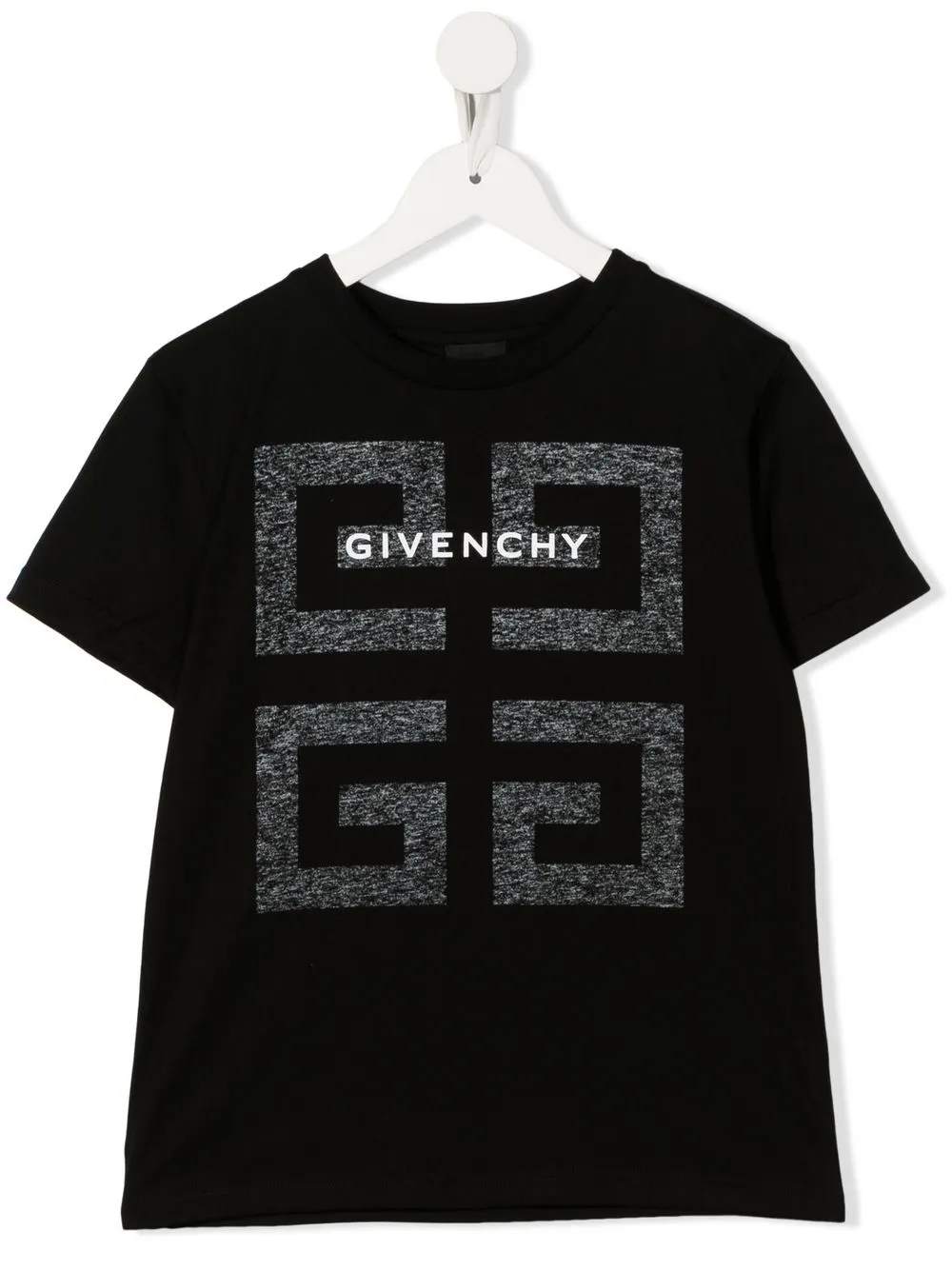 

Givenchy Kids playera con logo estampado - Negro