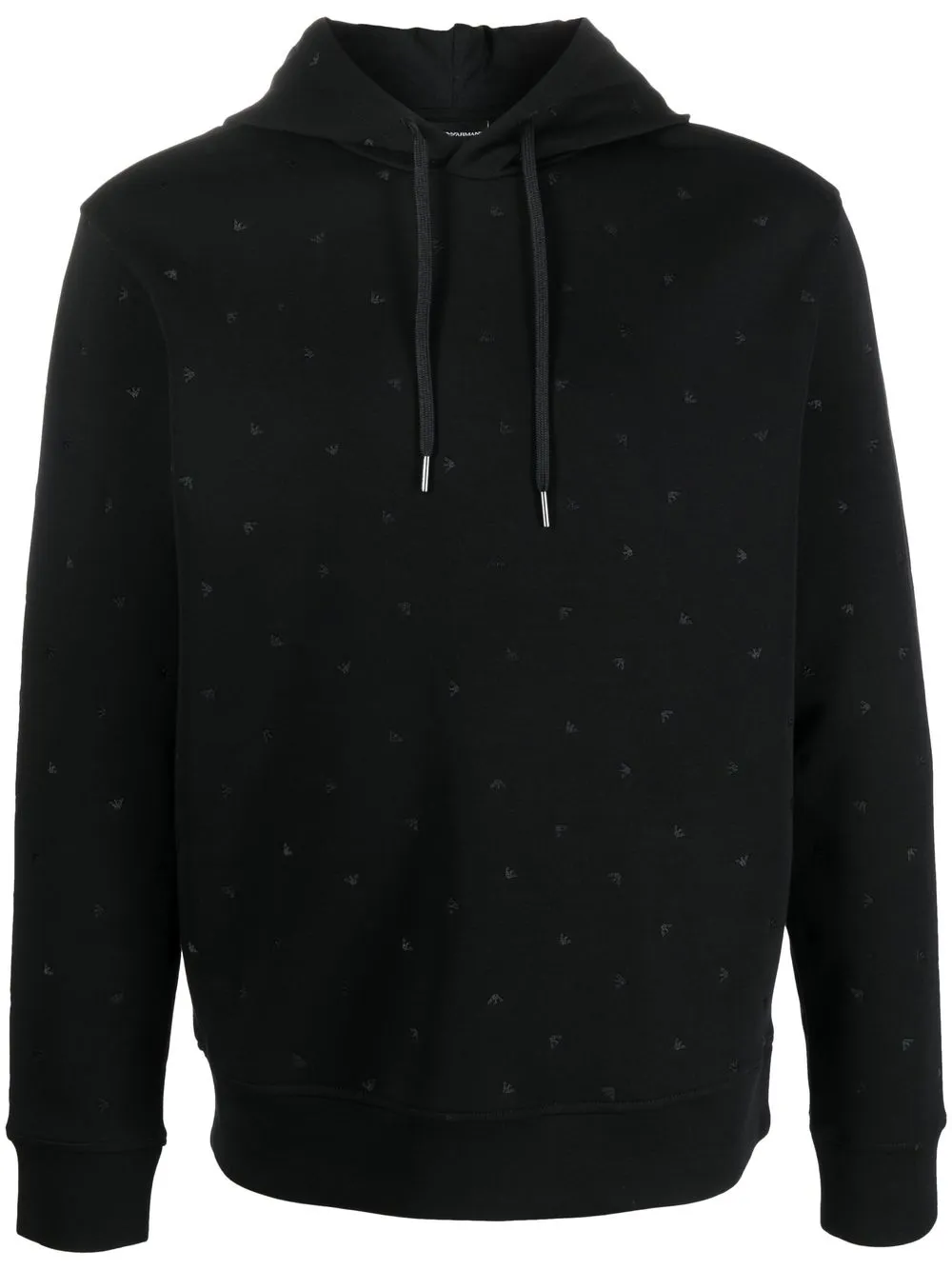 

Emporio Armani hoodie con logo bordado - Negro