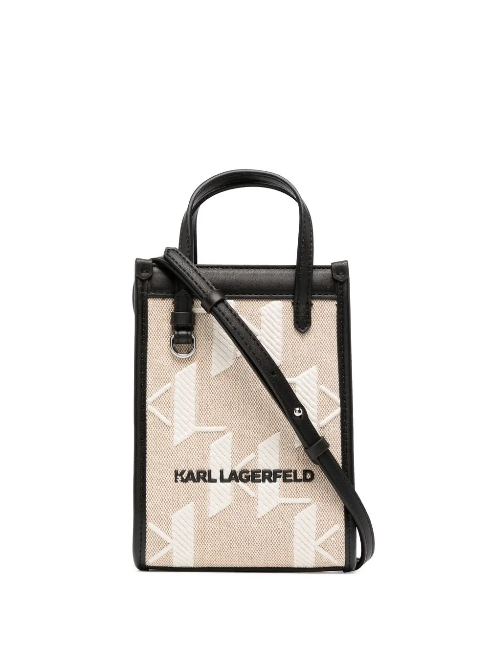 

Karl Lagerfeld K/Skuare embroidered mini bag - Black