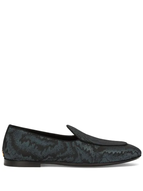 Dolce & Gabbana Iridescent fabric Caravaggio slippers