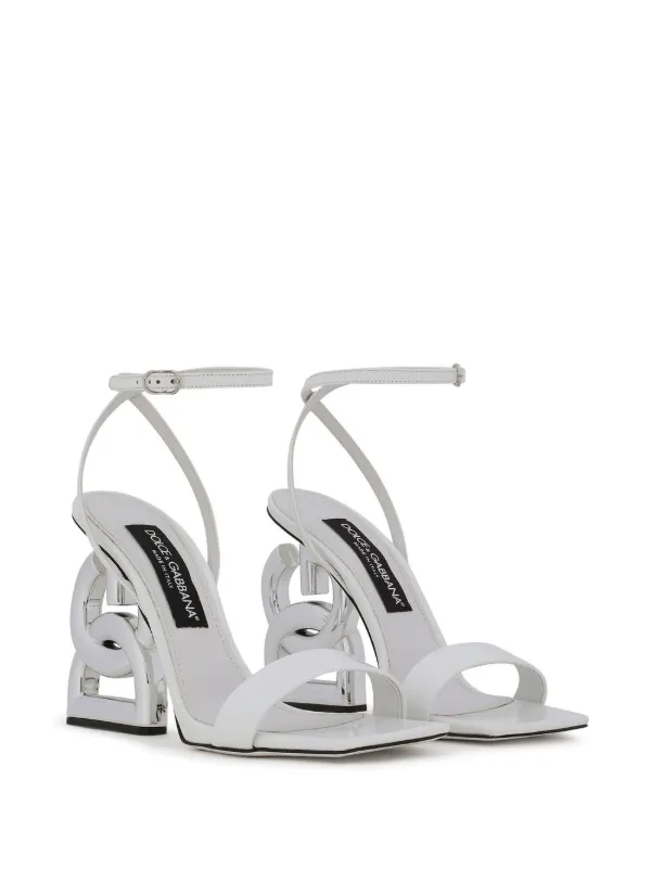 サンダル・ミュール DOLCE  GABBANA Women Sandals 32394396 CW2215 A6L05 HA5KT WH Dolce & Gabbana 3.5 105mm Patent Leather Sandals | White