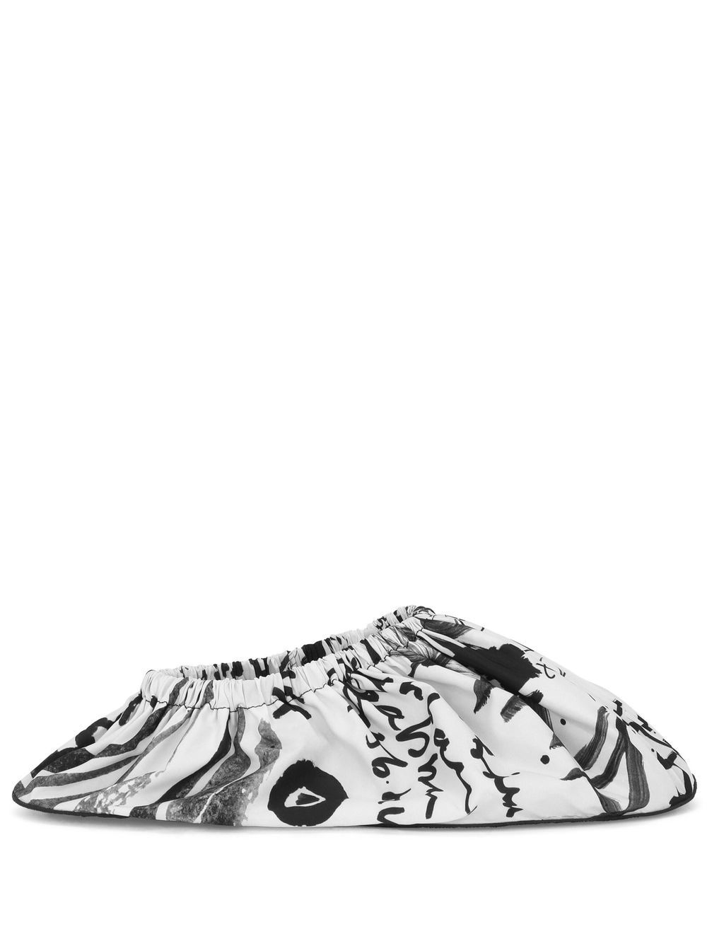 Dolce & Gabbana abstract-print slip-on shoes - White