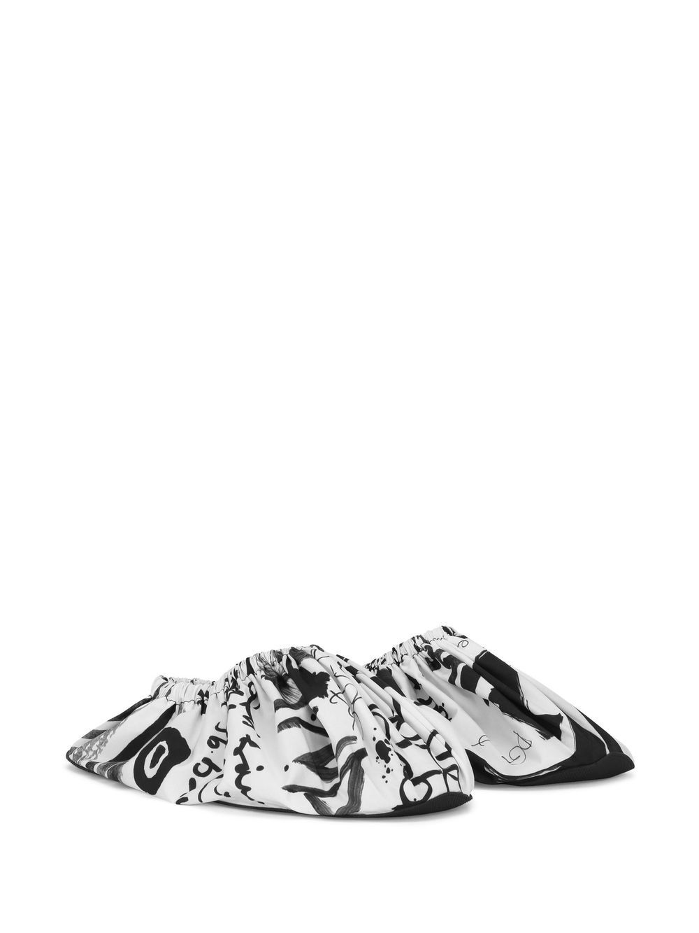 Dolce & Gabbana abstract-print slip-on shoes - White