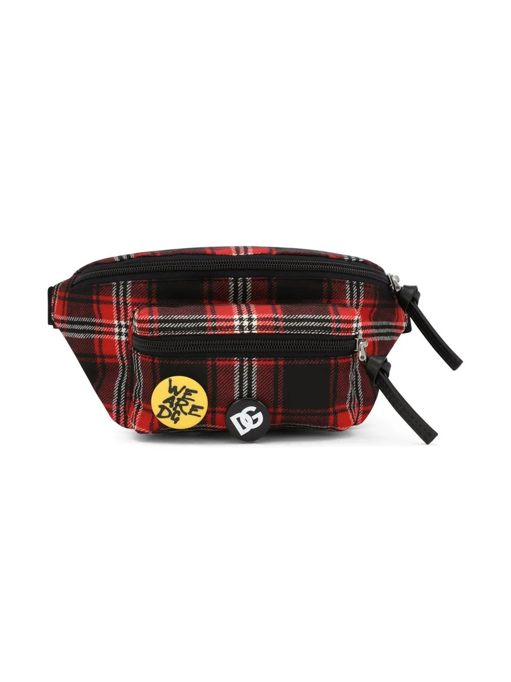 

Dolce & Gabbana Kids plaid-print belt bag - Red