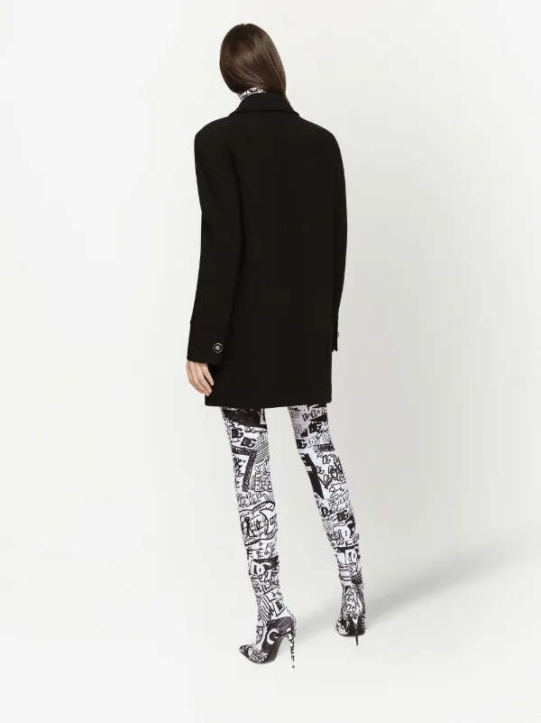 【DOLCE&GABBANA】ダブルクレープ ピーコート Dolce & Gabbana ドルチェ&ガッバーナ ボタン シングルコート