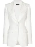 Dolce & Gabbana Turlington floral-brocade blazer - White