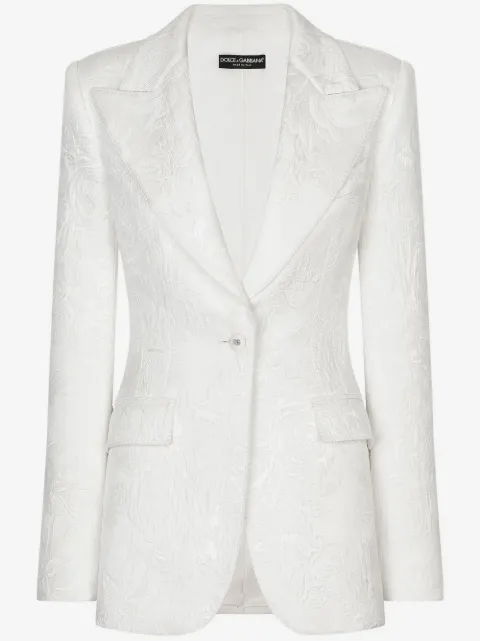 Dolce & Gabbana Turlington floral-brocade blazer
