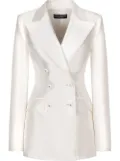 Dolce & Gabbana double-breasted silk blazer - White