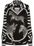 Dolce & Gabbana zebra-print silk shirt - Black