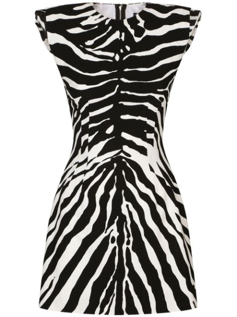 Dolce & Gabbana zebra-print sleeveless dress