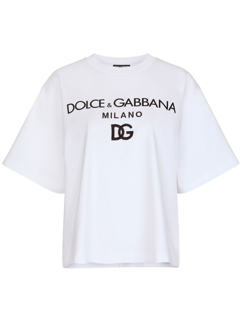 

Dolce & Gabbana playera manga corta con logo estampado - Blanco