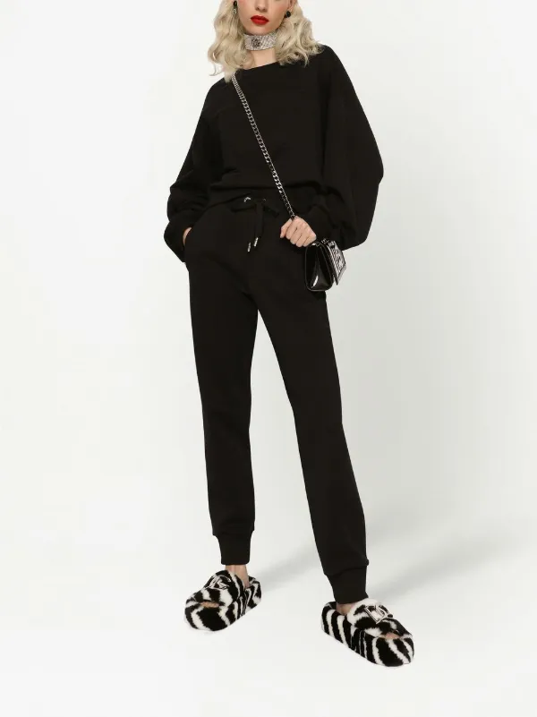 【D&G】ロゴプレート付き スウェットシャツ Dolce & Gabbana ドルチェ＆ガッバーナ ロゴ スウェットシャツ