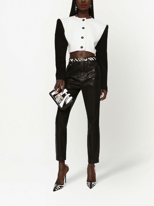 Dolce & Gabbana high-waisted Coated Jeans - Farfetch