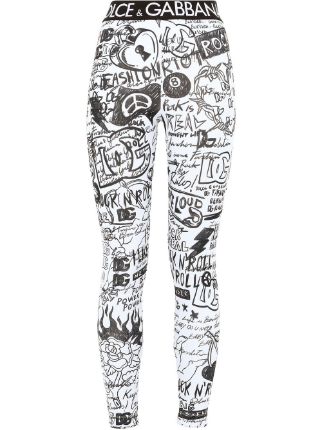 Dolce & Gabbana graphic-print Leggings - Farfetch