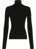 Dolce & Gabbana DG-logo roll-neck jumper - Black