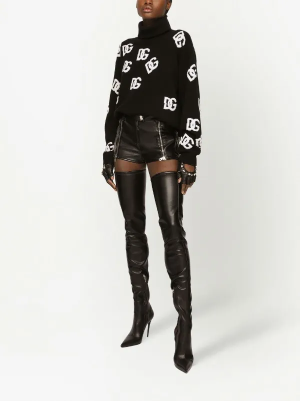 Dolce & Gabbana ロゴニットセーター Dolce & Gabbana DGロゴ ニットセーター | ブラック | FARFETCH JP