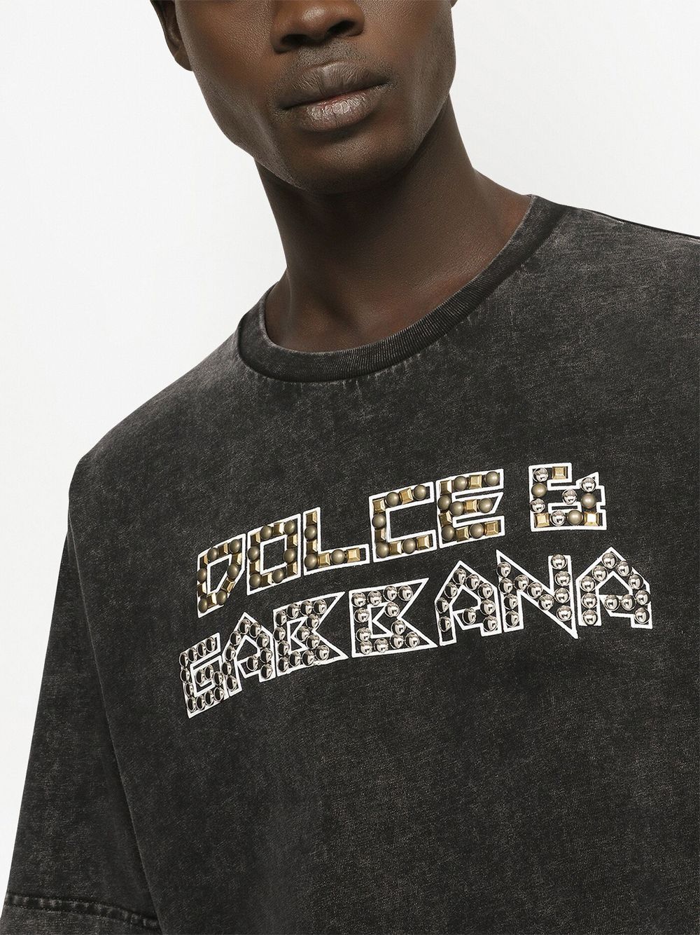 Dolce & Gabbana stud-embellished Washed Cotton T-shirt - Farfetch