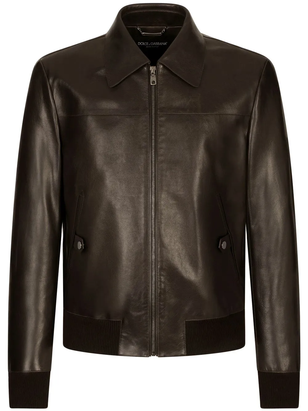 leather bomber jacket