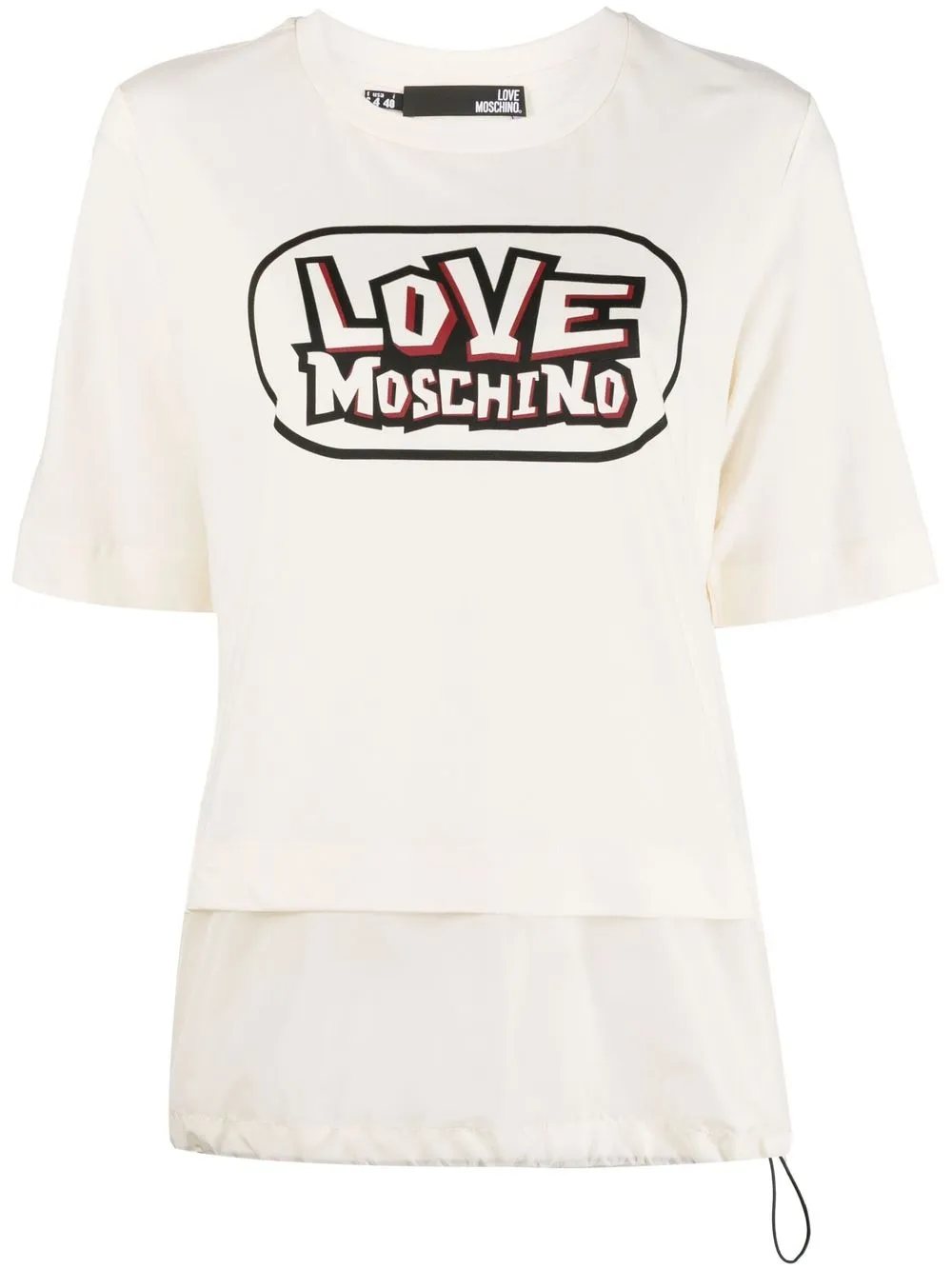 

Love Moschino playera a capas con logo estampado - Neutro