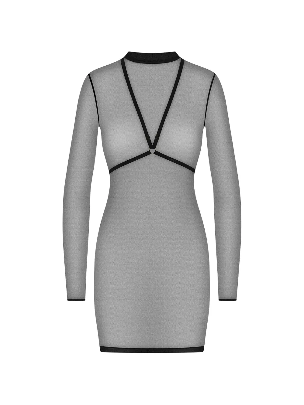 Maison Close Corps à Corps harness-detail mesh dress