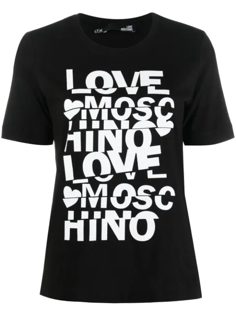 Love Moschino logo-print short-sleeve T-shirt