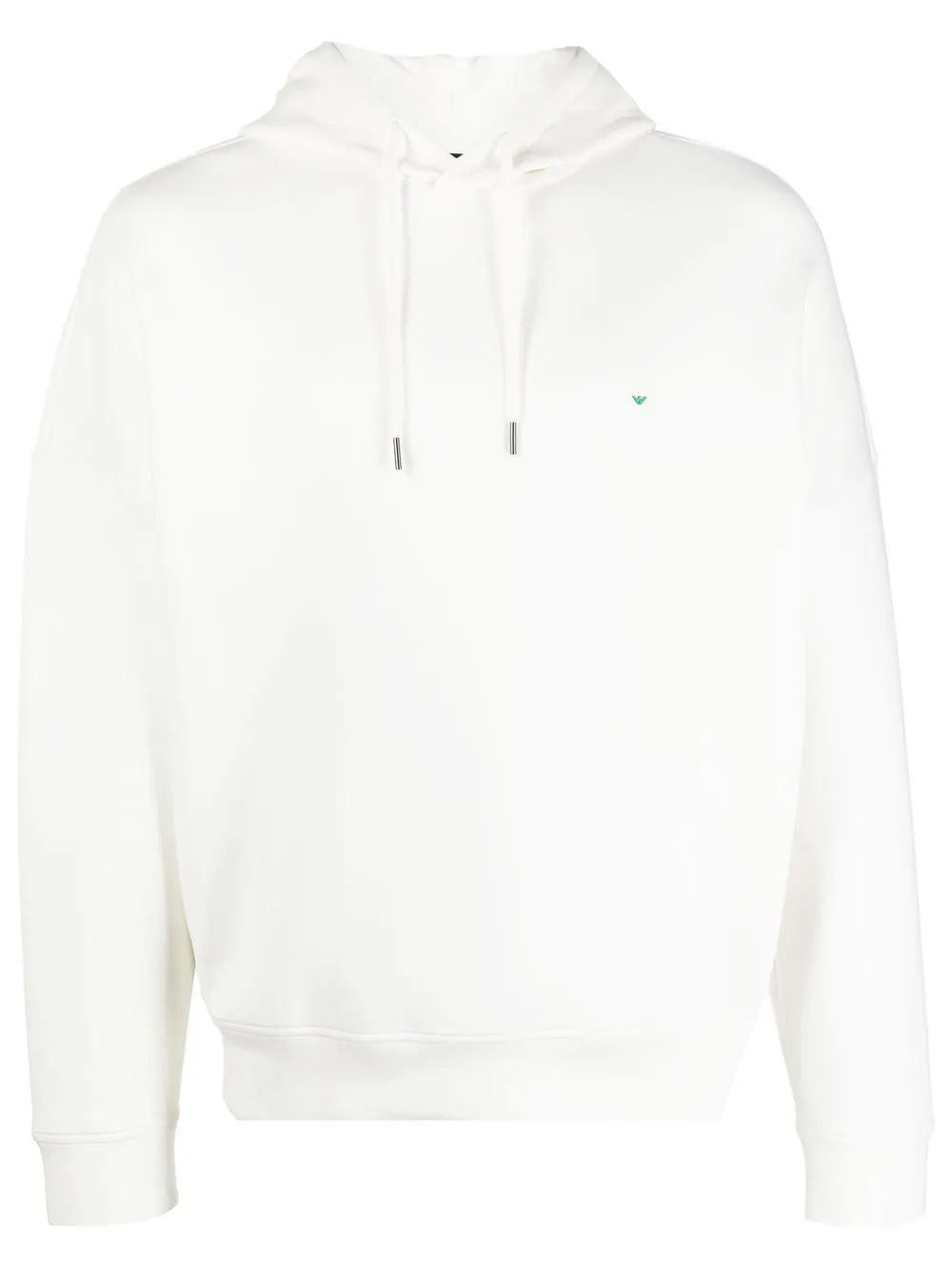 

Emporio Armani hoodie con logo bordado - Blanco