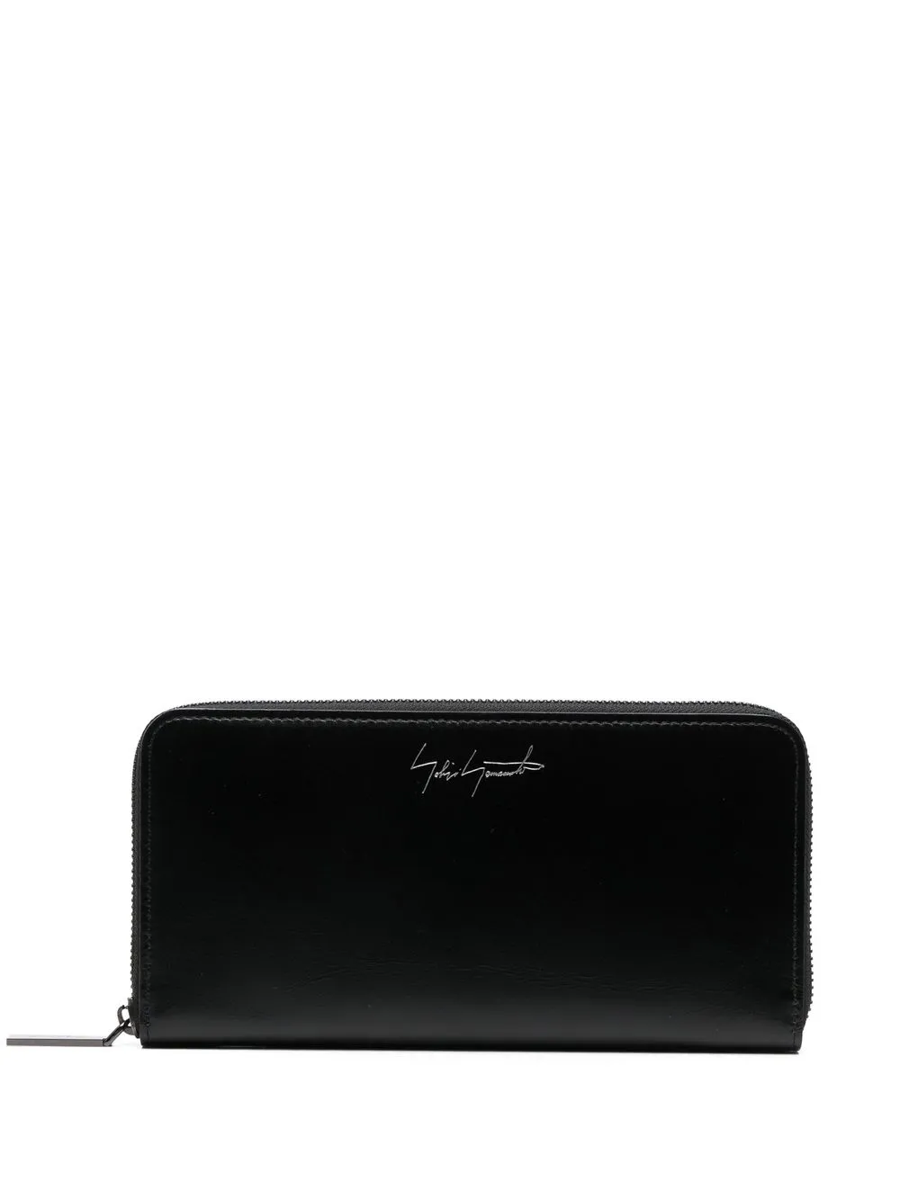 

Discord Yohji Yamamoto cartera con logo estampado - Negro