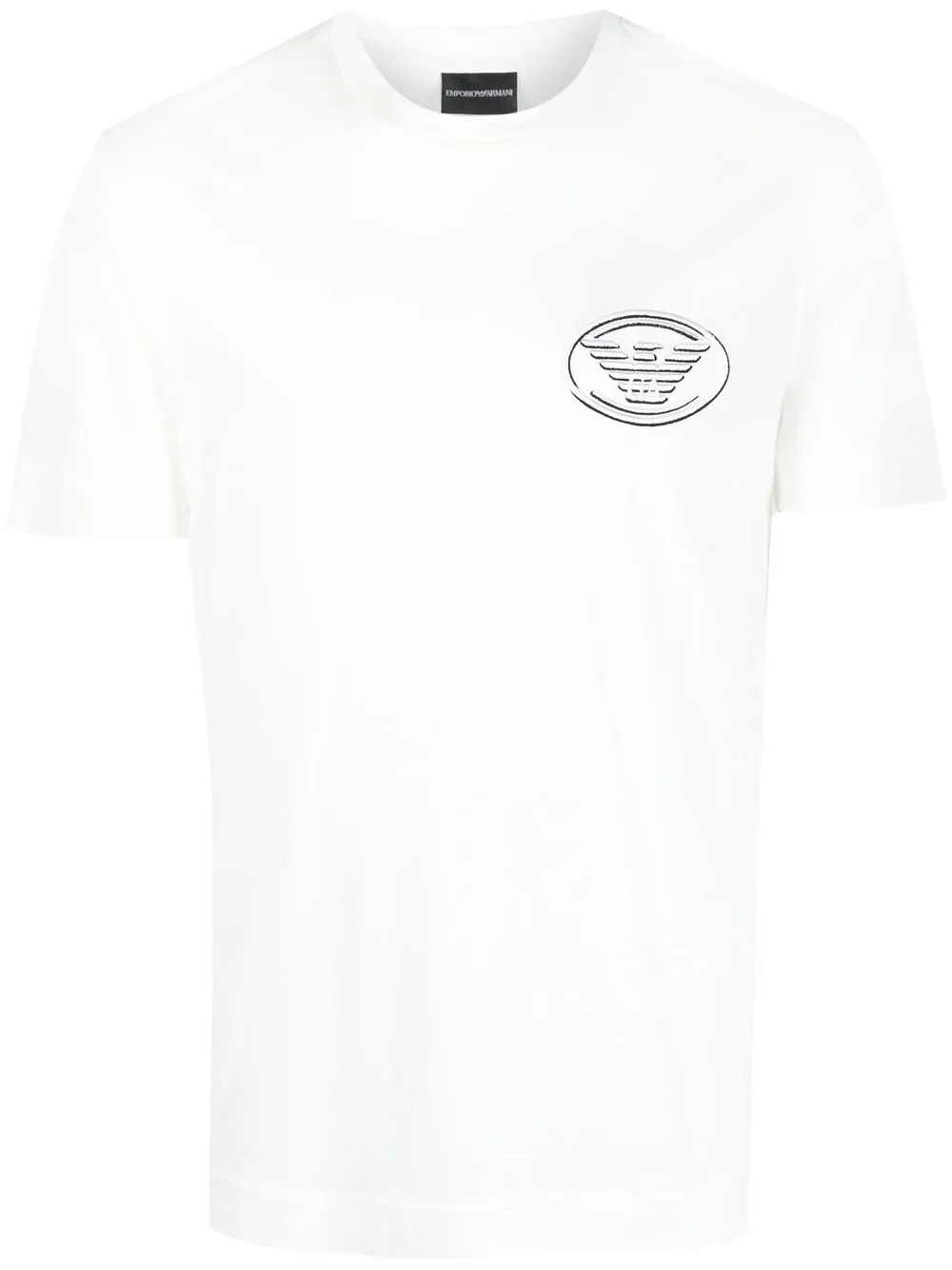 

Emporio Armani embroidered-logo cotton T-shirt - White