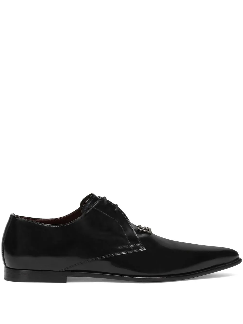 Dolce & Gabbana Pointed-toe Derby Shoes In Black | ModeSens