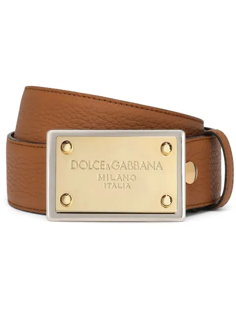 Dolce & Gabbana buckled leather belt