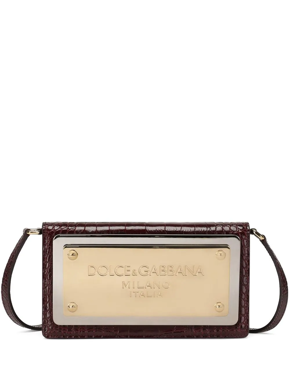 

Dolce & Gabbana canguera con placa del logo - Rojo