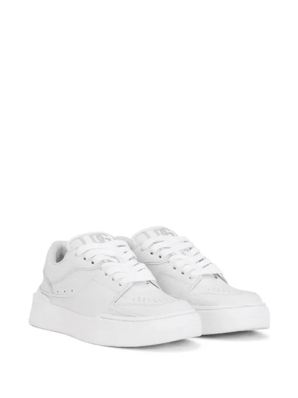 レザーのNEW ROMAスニーカー Dolce & Gabbana New Roma Leather Sneakers | White | FARFETCH